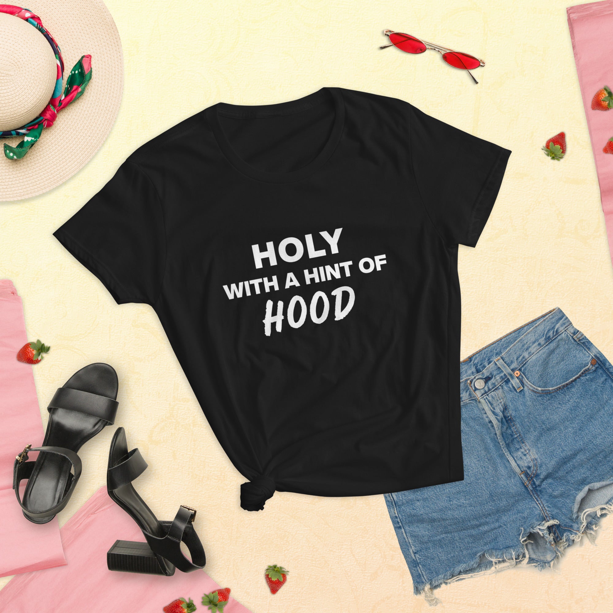 Holy with a Hint of Hood - Women's short sleeve t-shirt - Liners Gone Wild